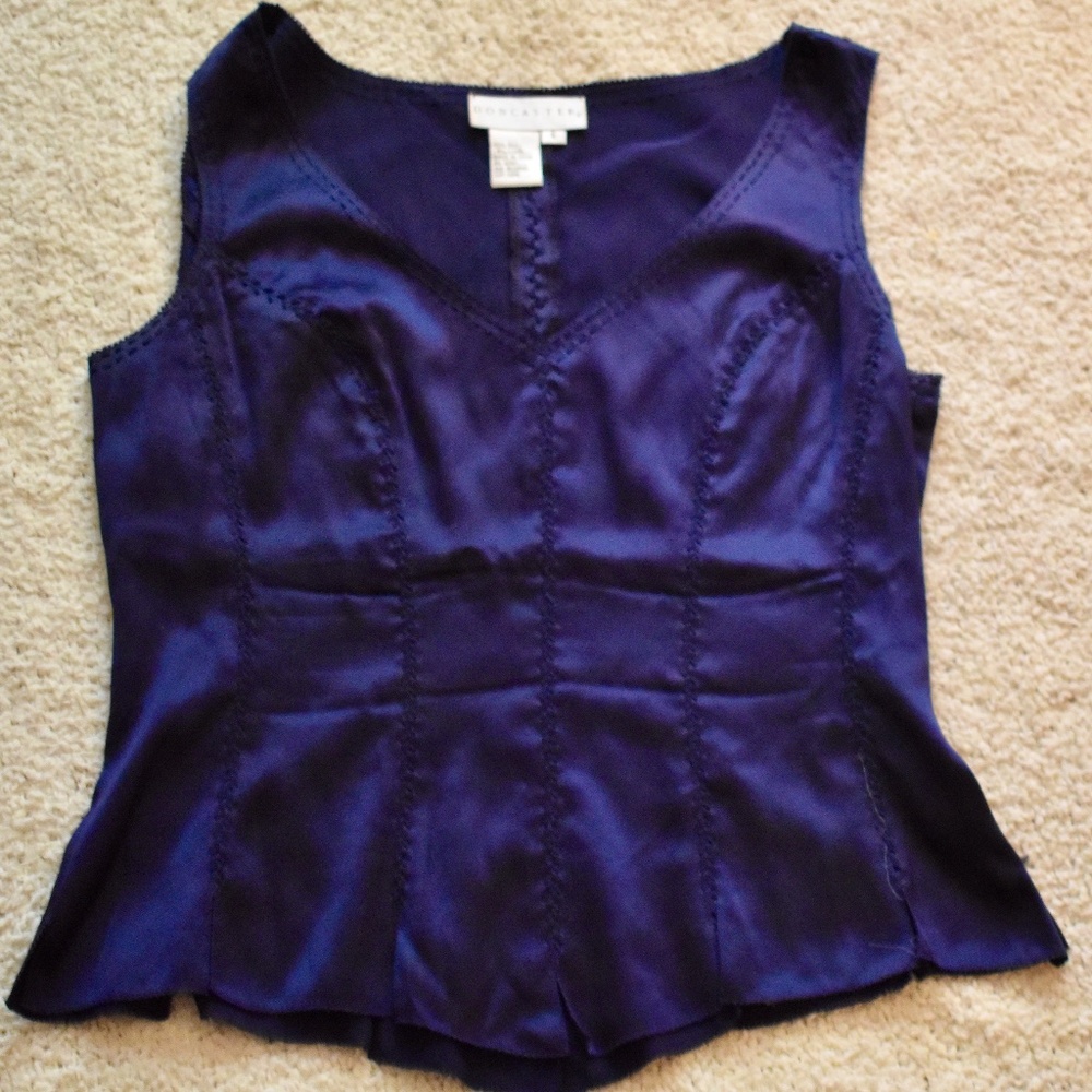 Dark blue dress top size 6